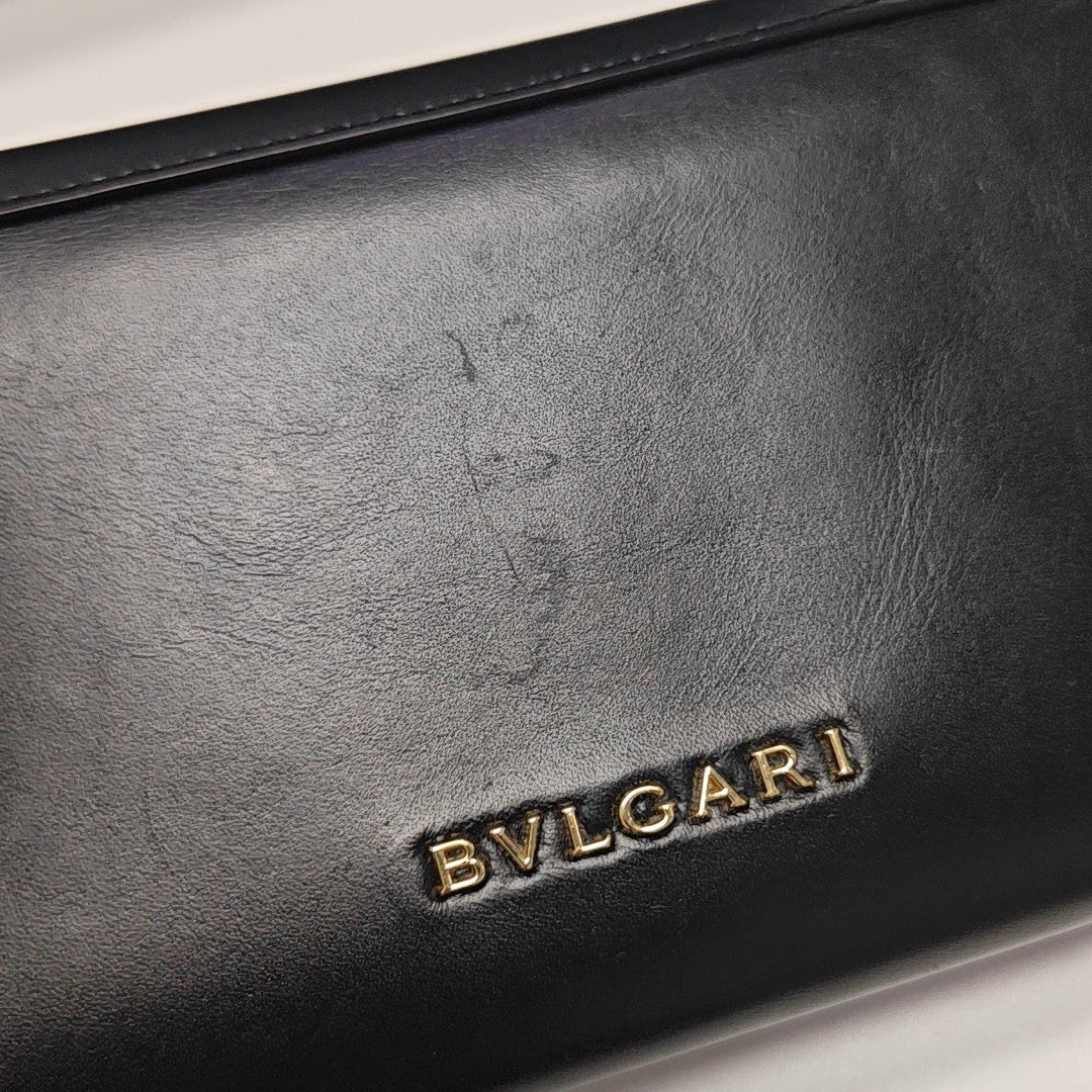SERPENTI FOREVER Calfskin Black Wallet