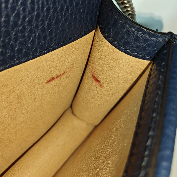 Dionysus Super Mini Calfskin Blue