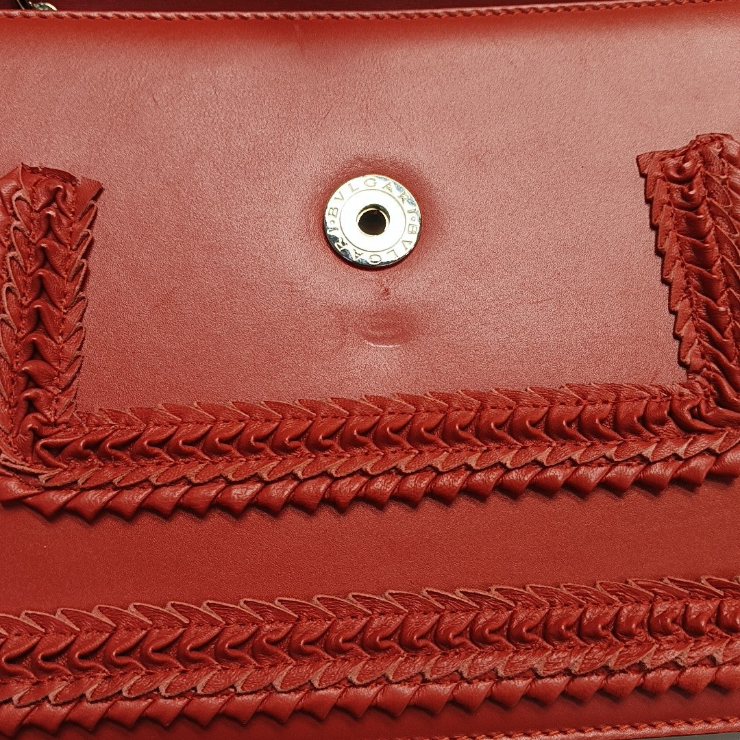 SERPENTI FOREVER Medium Calfskin Red