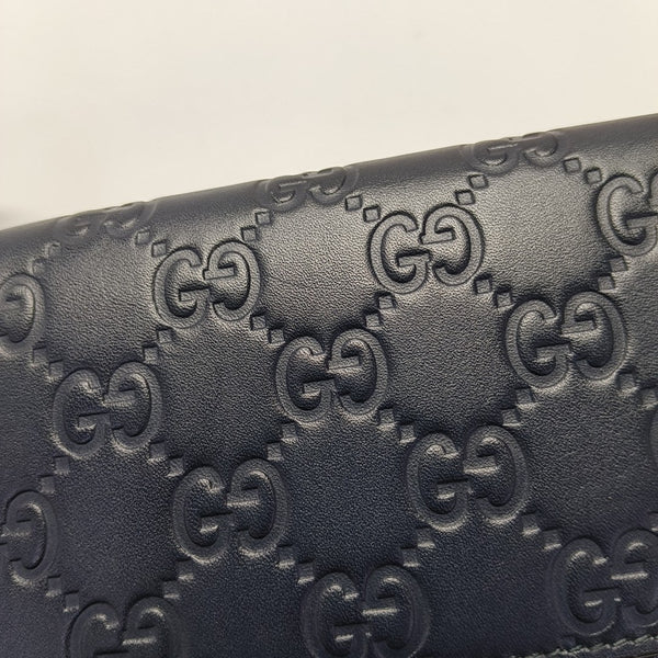 Monogram Calfskin Clutch Blue
