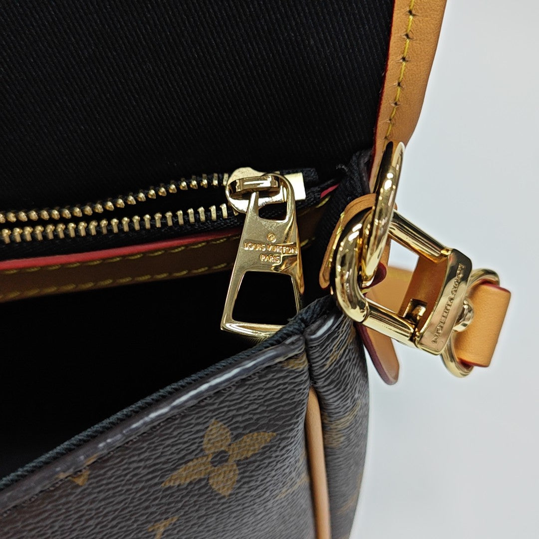 DIANE Monogram Coated Canvas Brown