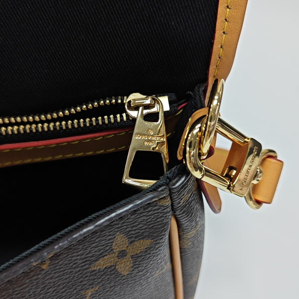 DIANE Monogram Coated Canvas Brown
