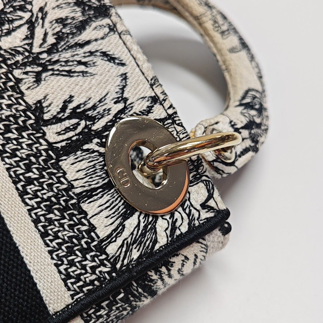 Lady Dior Mini Canvas Multicolor
