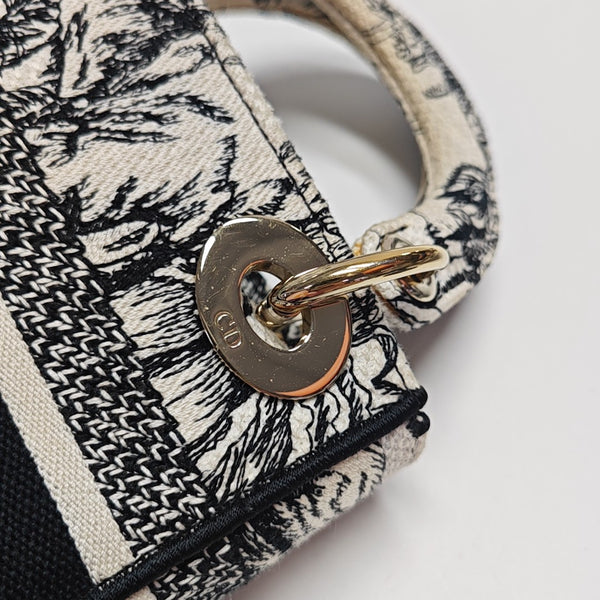 Lady Dior Mini Canvas Multicolor