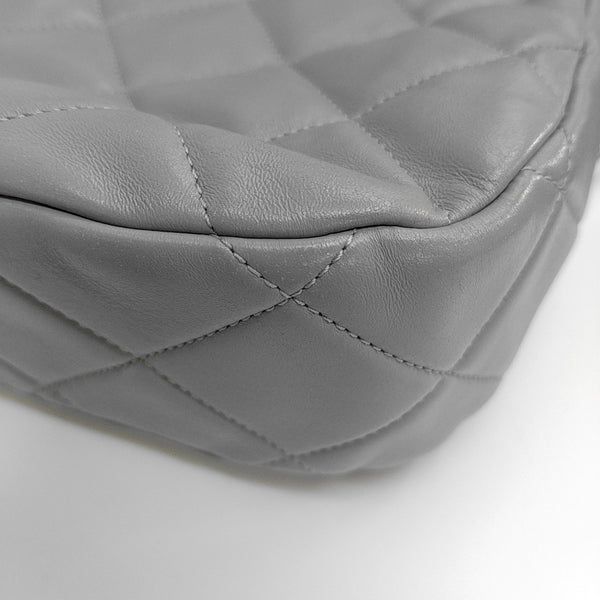 Quilted Lambskin Shoulder Bag Gray