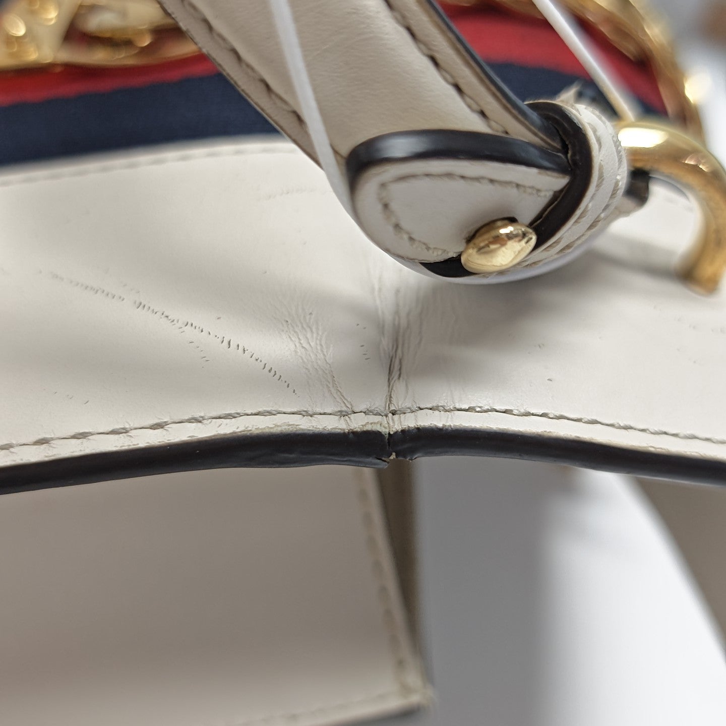 Sylvie Mini Calfskin White