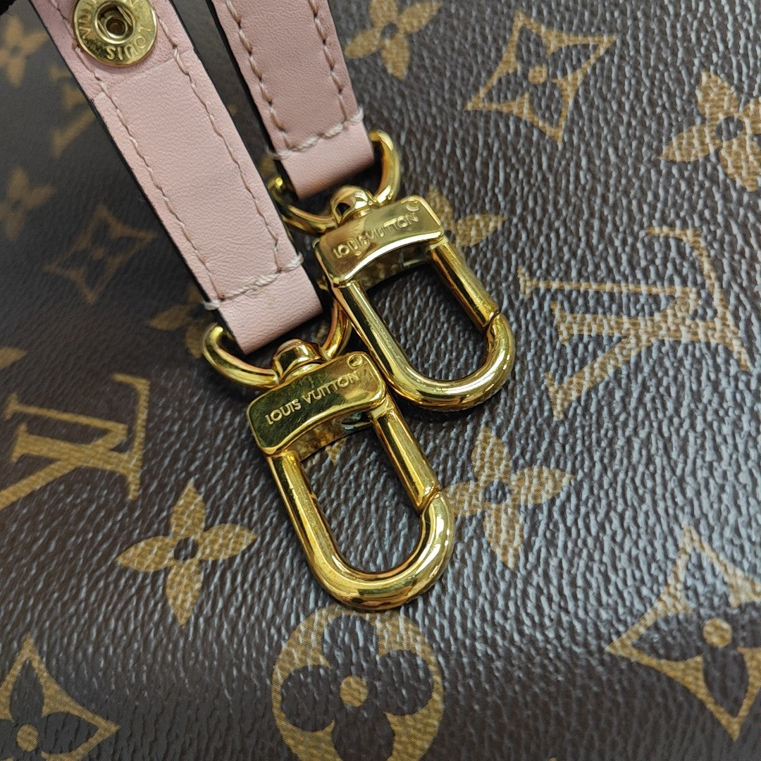 NÉONOÉ MM Monogram Coated Canvas Brown