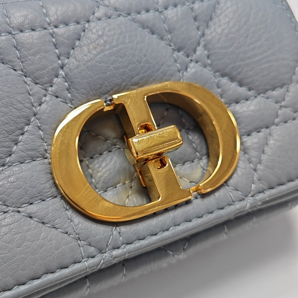 Dior Caro Super Mini Calfskin Blue