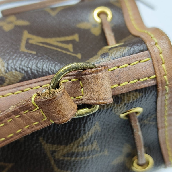 NÉONOÉ Nano Monogram Coated Canvas Brown