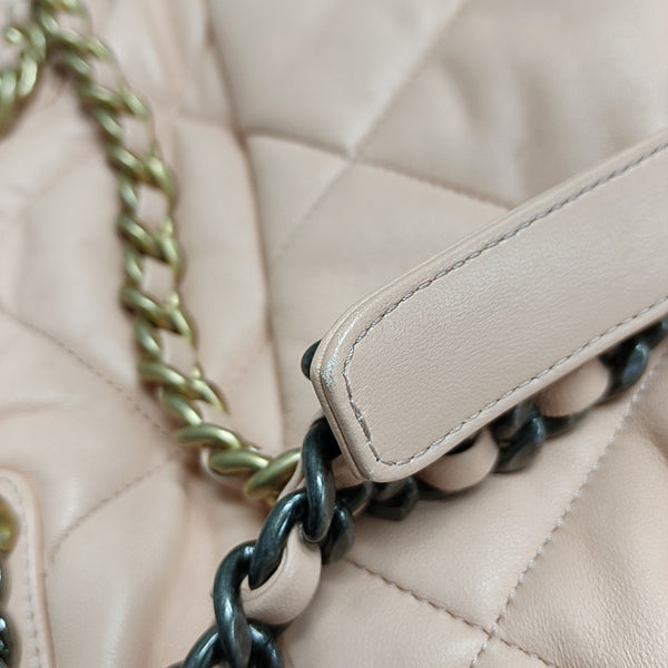 CHANEL 19 Small Quilted Lambskin Pink