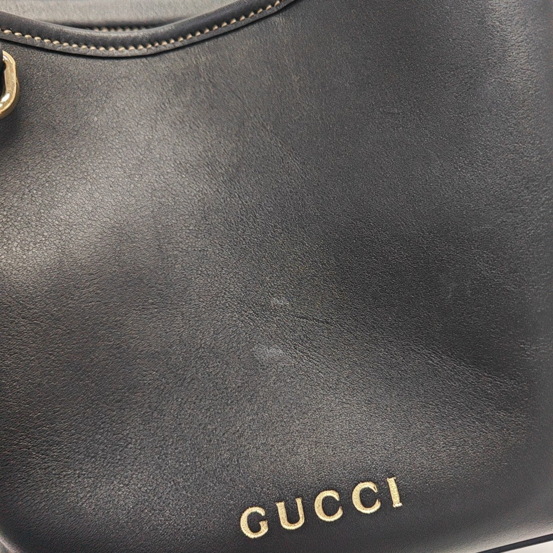 GG Emblem Mini Calfskin Black