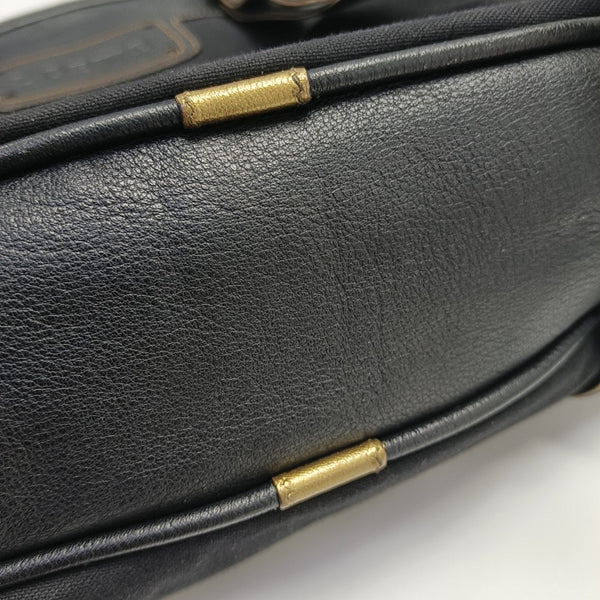 Canvas Top Handle Bag Black