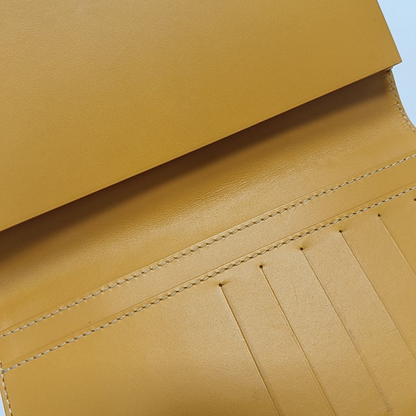 Coated Canvas Wallet Yellow