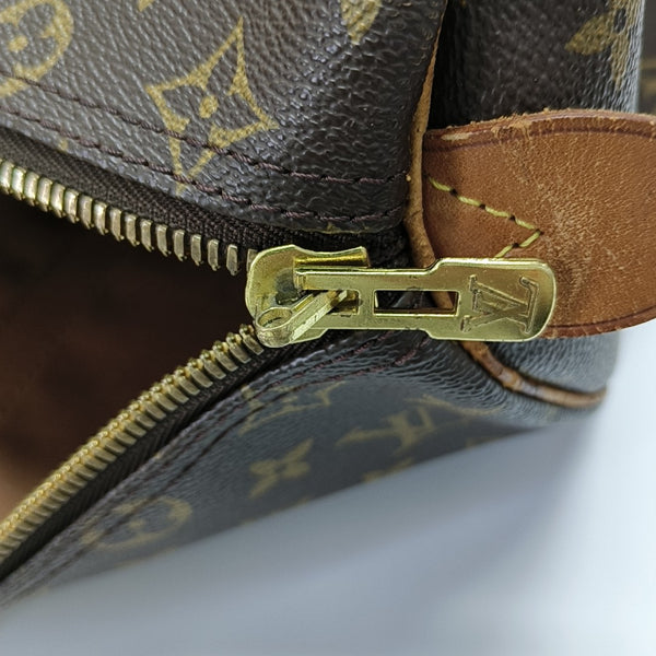 KEEPALL 45 Monogram Coated Canvas Brown