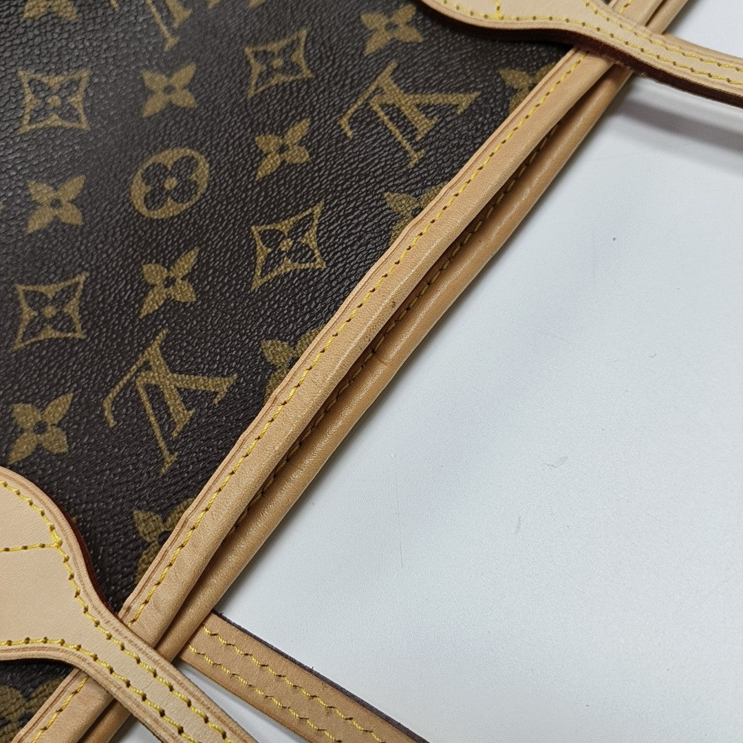 NEVERFULL MM Monogram Coated Canvas Brown