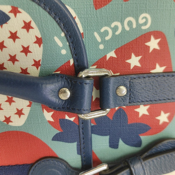 Coated Canvas Top Handle Bag Multicolor