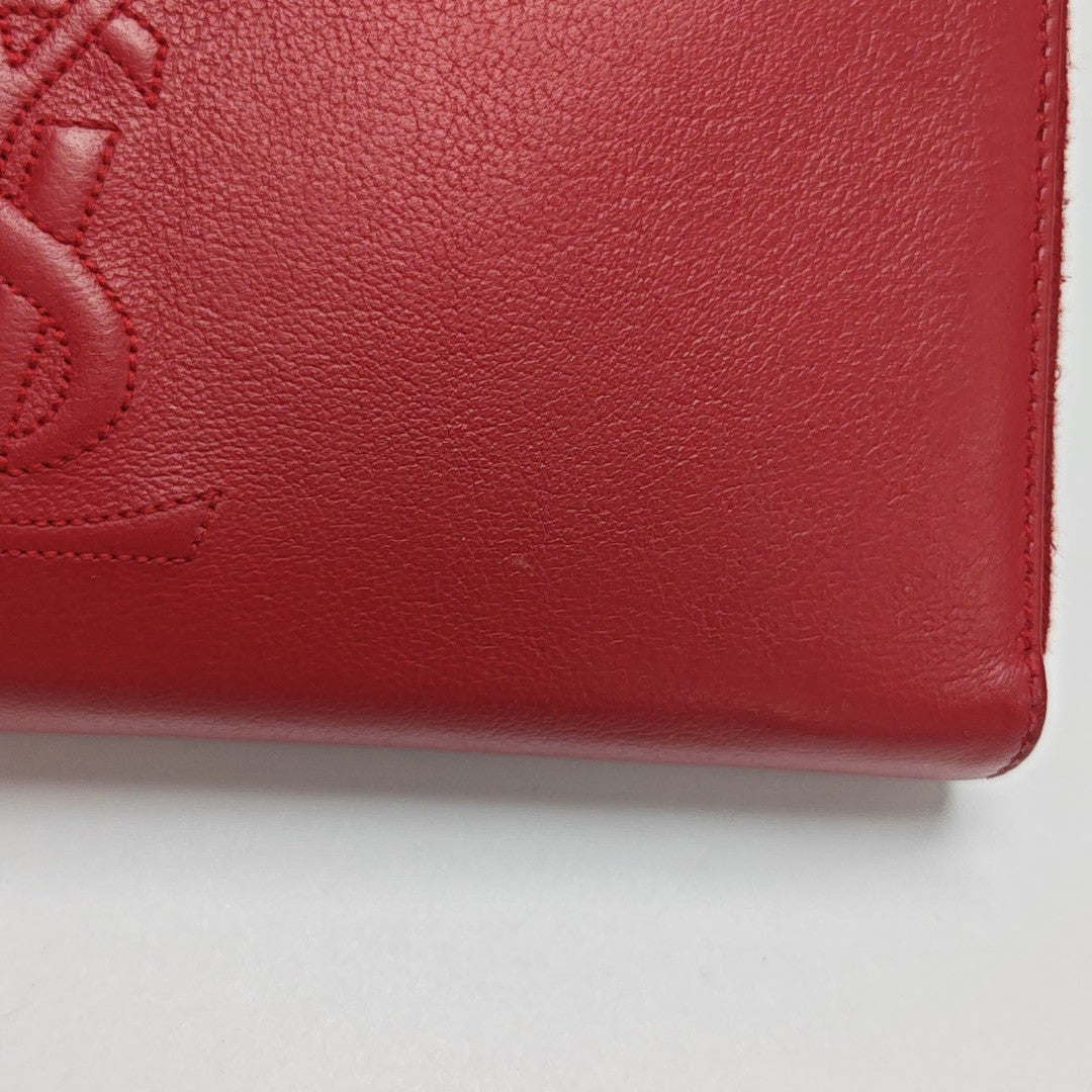MONOGRAM Quilted Calfskin Red Wallet