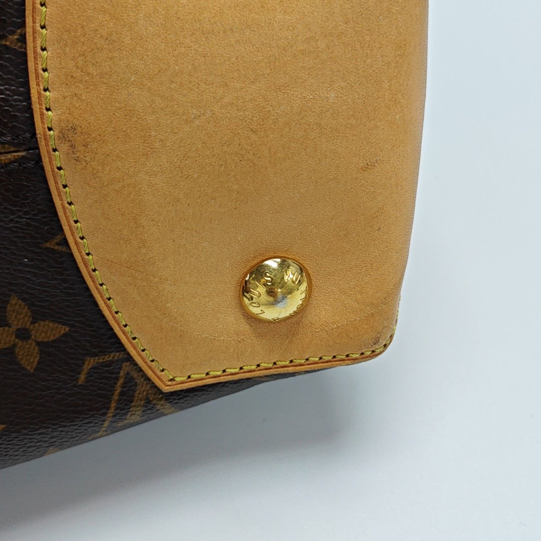 WILSHIRE MM Monogram Coated Canvas Brown