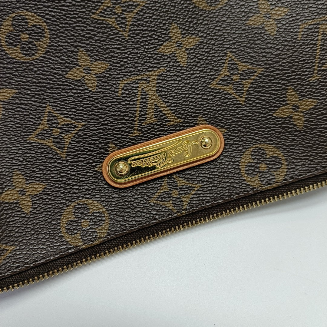 EVA Monogram Coated Canvas Brown
