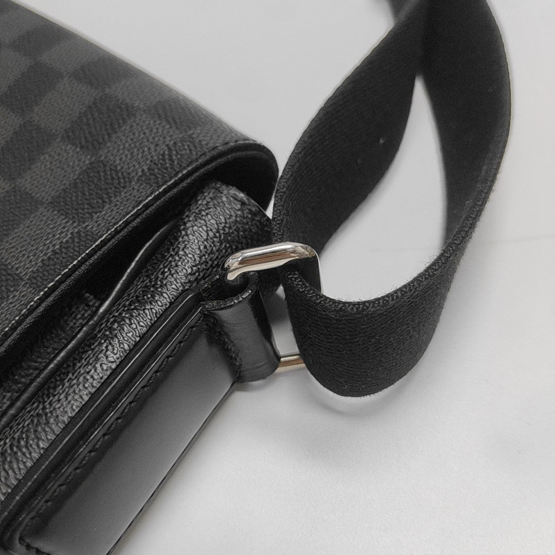 DISTRICT MM Damier Graphite Coated Canvas Gray