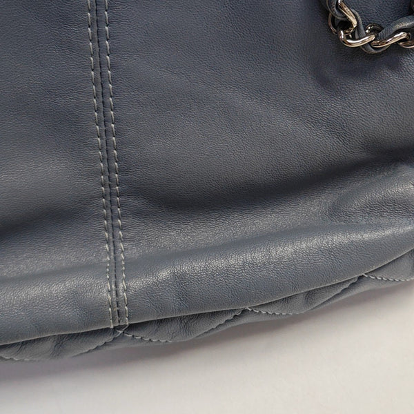 Quilted Lambskin Shoulder Bag Blue