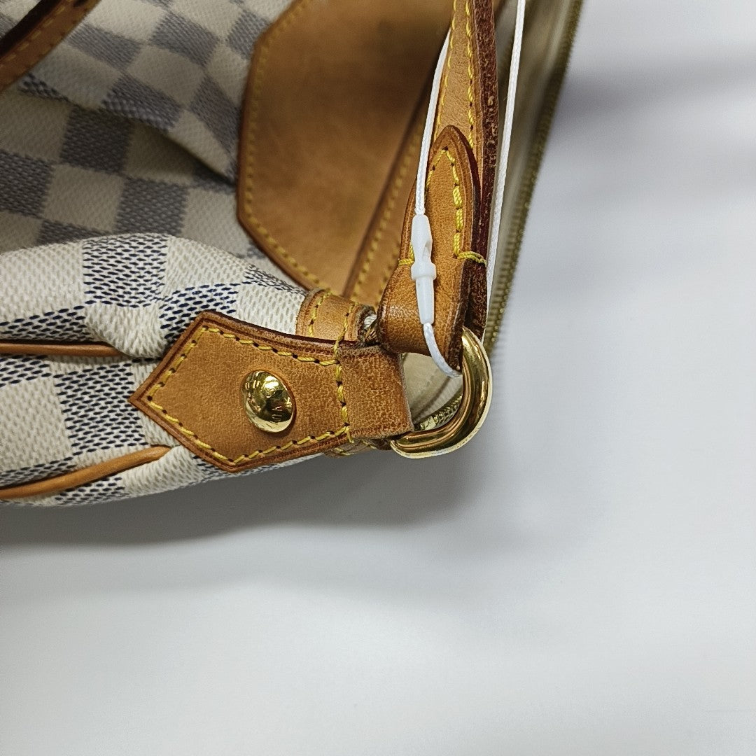 SIRACUSA PM Damier Azur Coated Canvas White