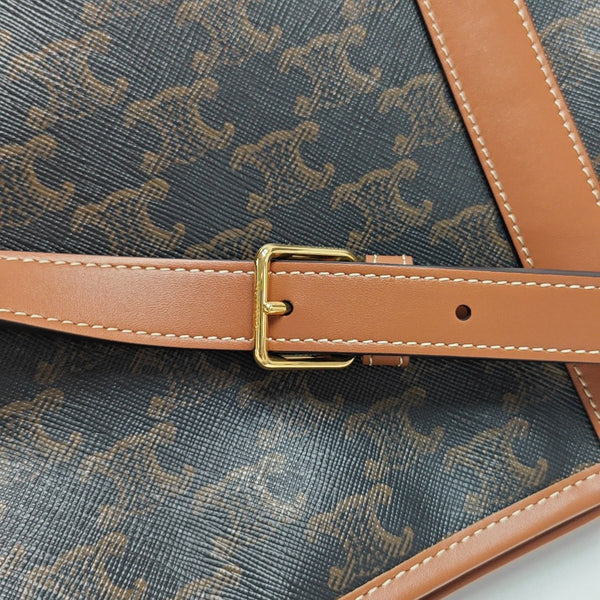 TRIOMPHE CANVAS Medium Coated Canvas Brown