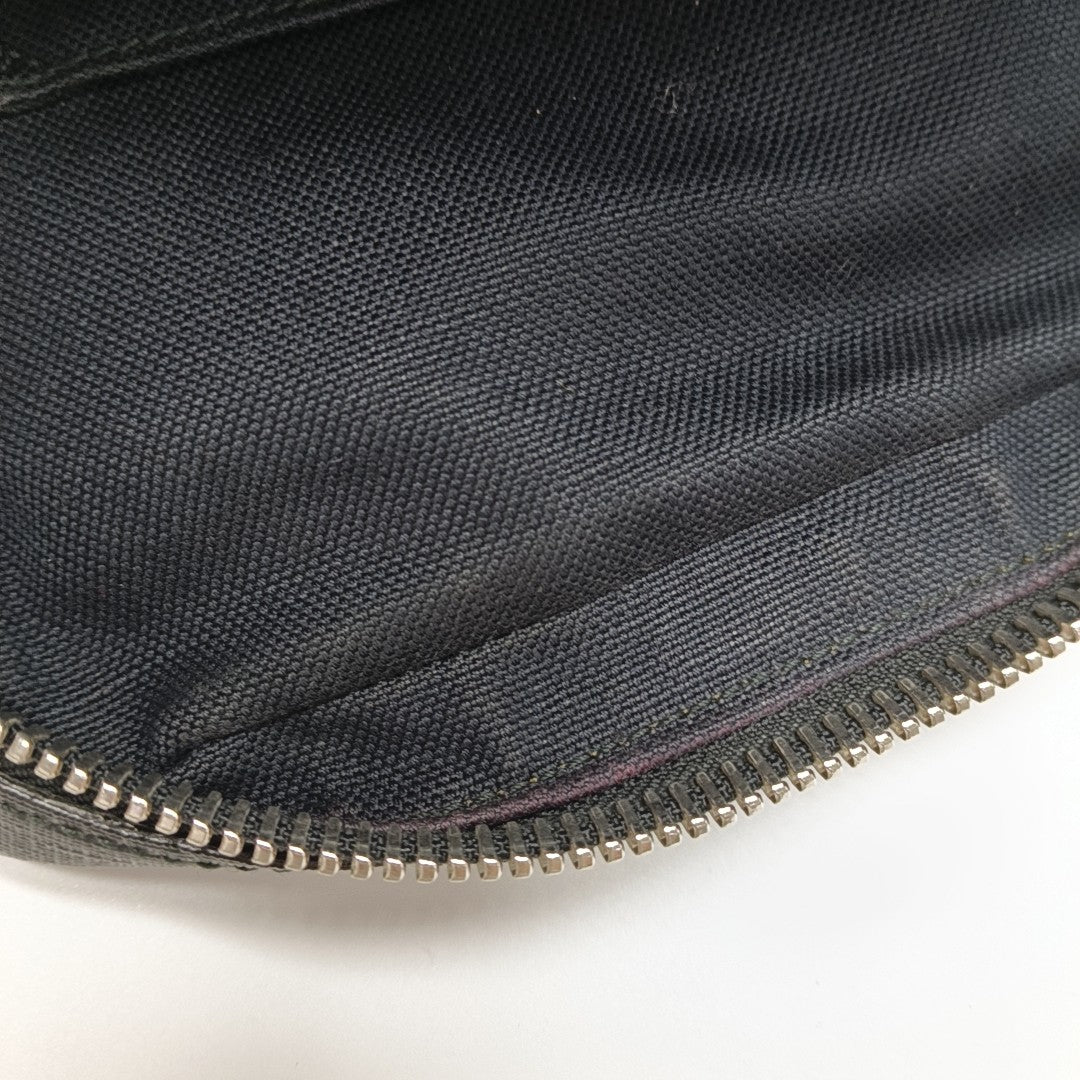 Monogram Coated Canvas Shoulder Bag Black