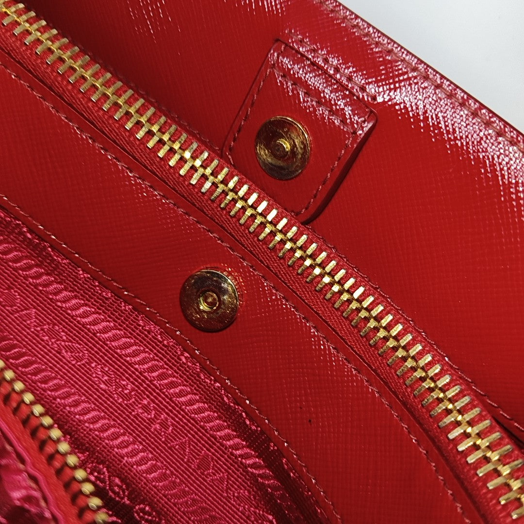 Galleria Saffiano Calfskin Red