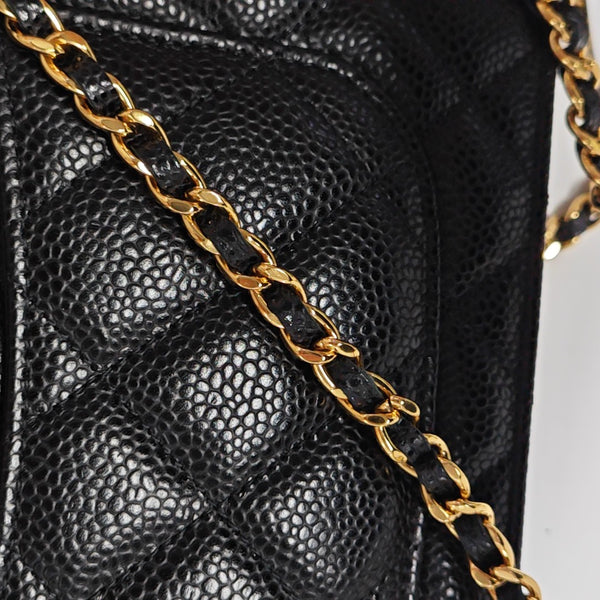 WOC Quilted Grained Calfskin Black