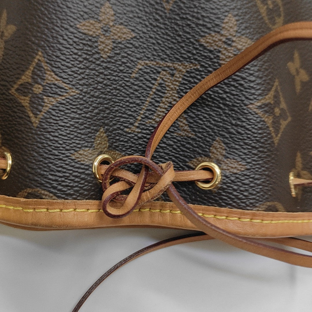 NÉONOÉ Nano Monogram Coated Canvas Brown