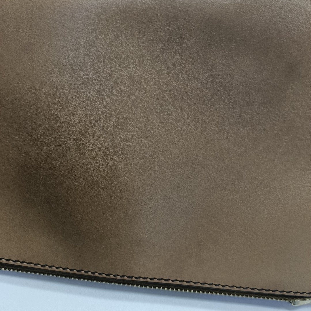 Monogram Canvas Tote Bag Brown
