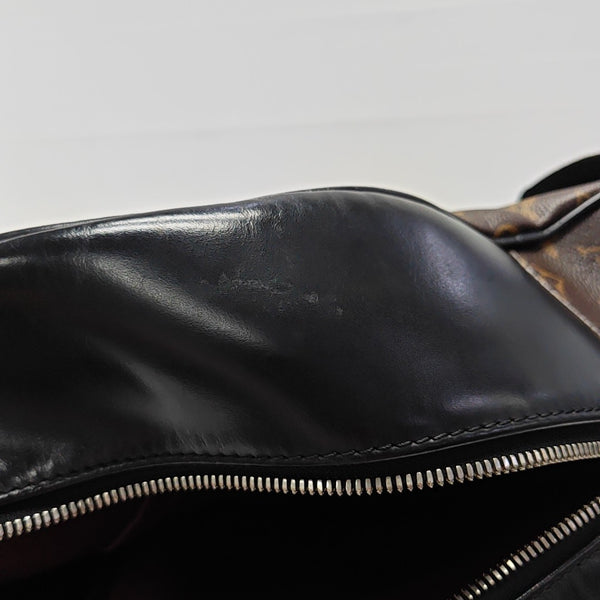 JOSH Monogram Coated Canvas Brown