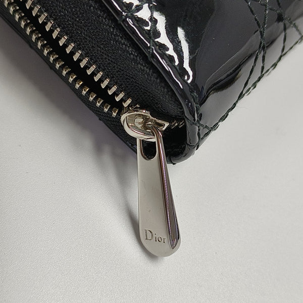 Lady Dior Cannage Patent Leather Black