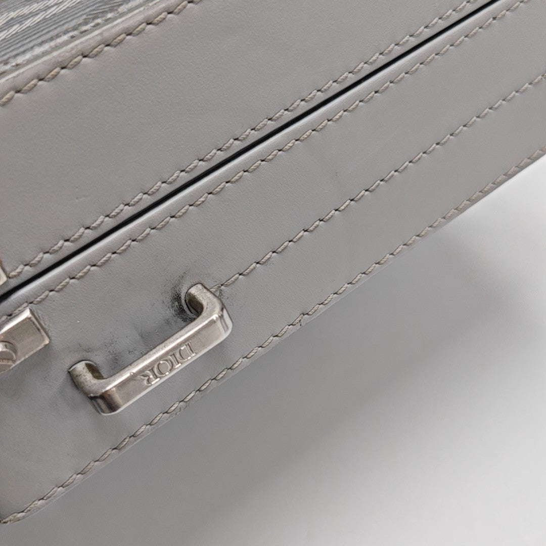 Lock Oblique Coated Canvas Gray