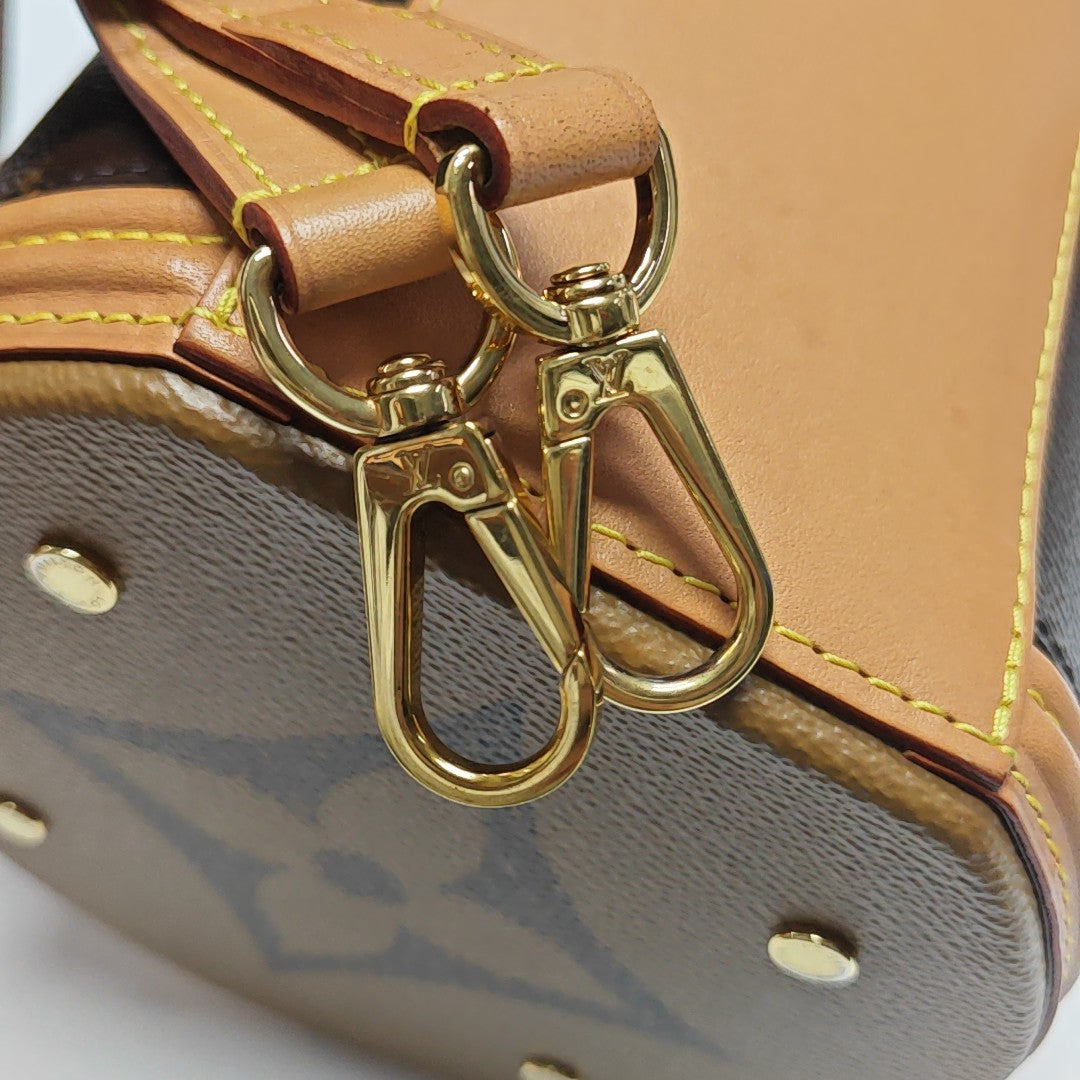 CANNES Monogram Coated Canvas Brown