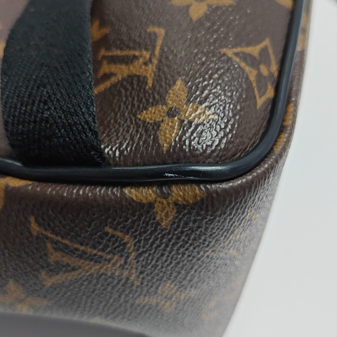 JOSH Monogram Coated Canvas Brown