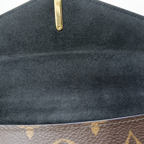 Coated Canvas Shoulder Bag Brown