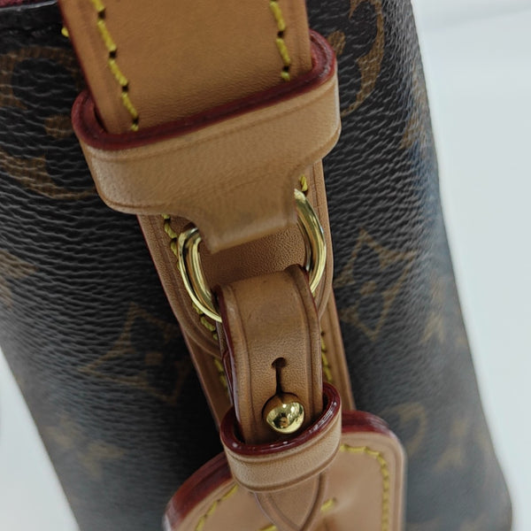 ALL IN BB Monogram Coated Canvas Brown