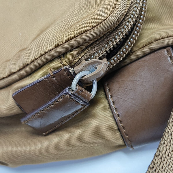Nylon Crossbody Bag Nylon Brown