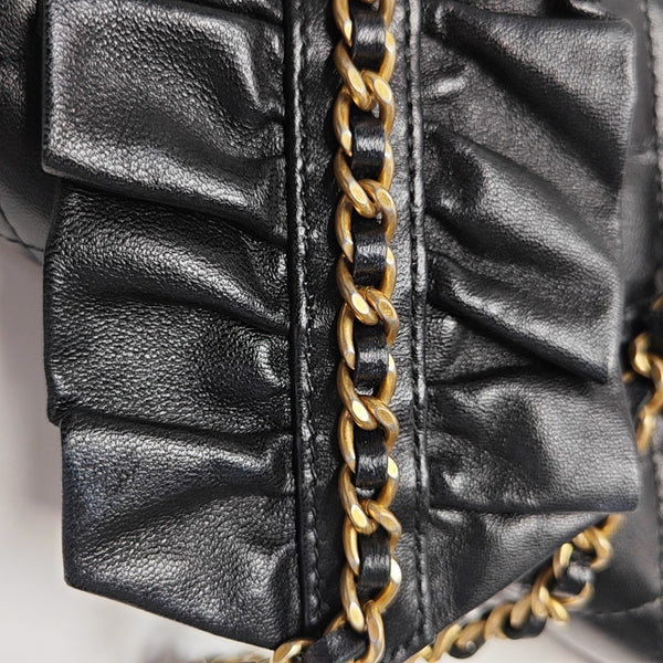 WOC Quilted Lambskin Black