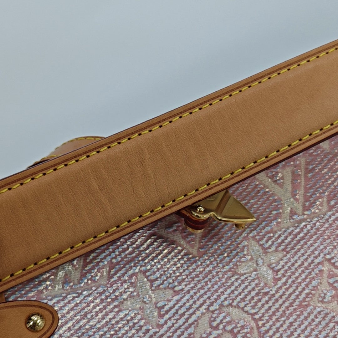 SIDE TRUNK Monogram Coated Canvas Pink