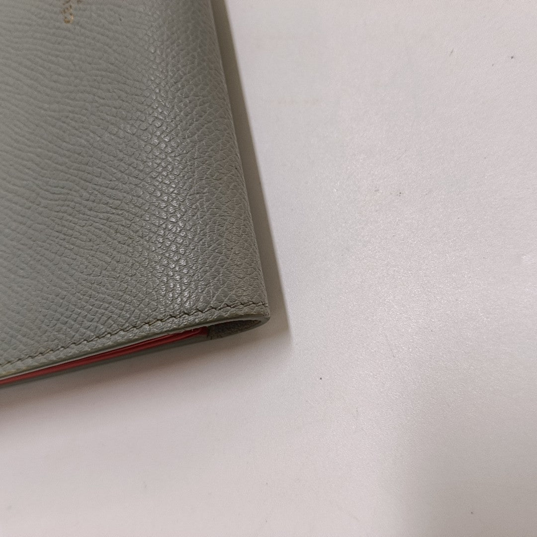 STRAP Large Calfskin Gray Wallet
