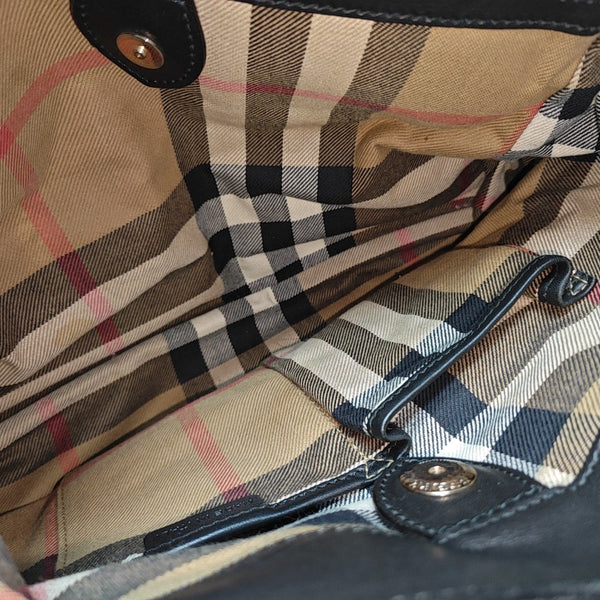 The Banner Medium Calfskin Black