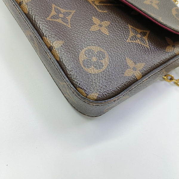 FÉLICIE Monogram Coated Canvas Brown