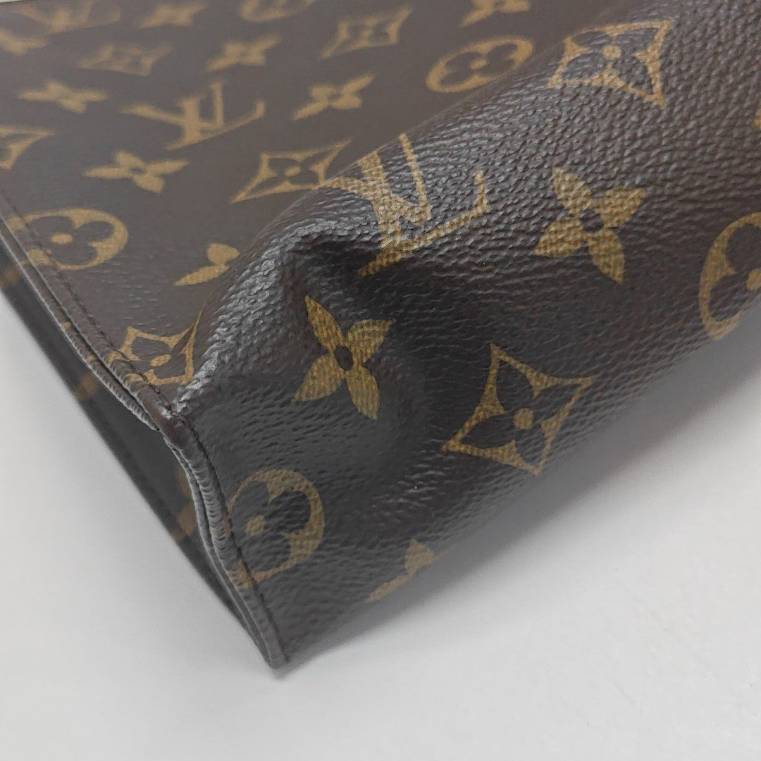 TOILET POCKET 26 Monogram Coated Canvas Brown