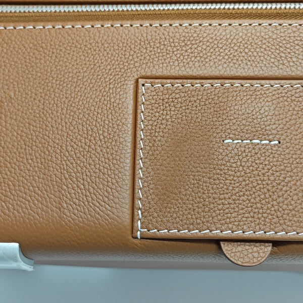 Calfskin Luggage Brown