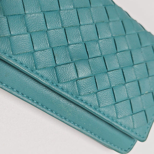 Lambskin Card Holder Blue