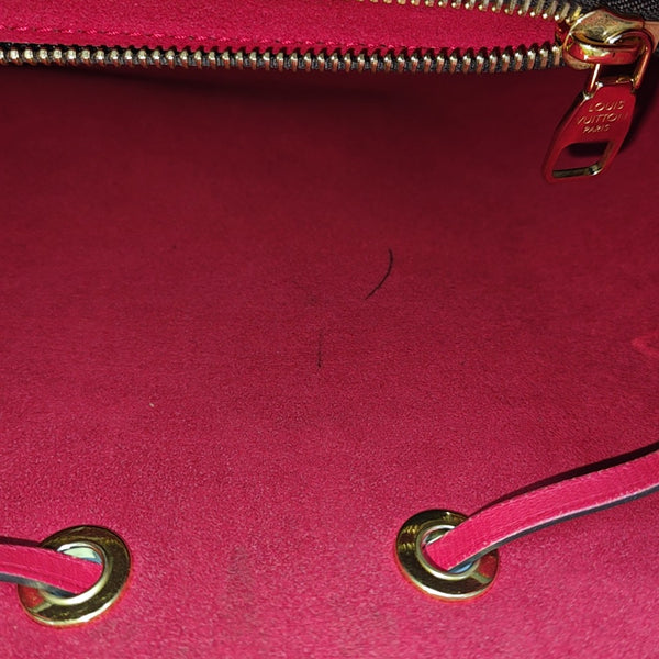 NÉONOÉ MM Monogram Coated Canvas Brown