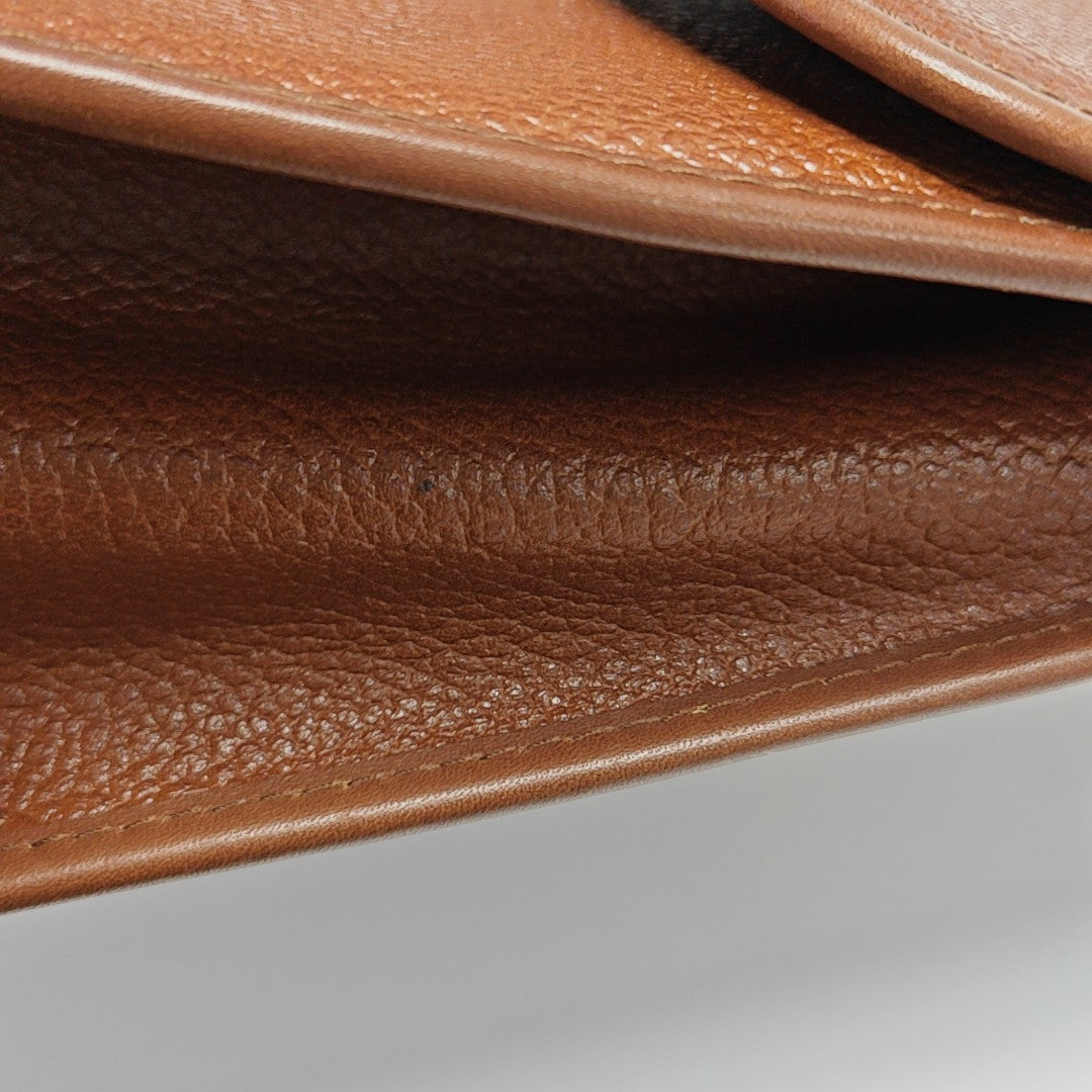 Calfskin Top Handle Bag Brown